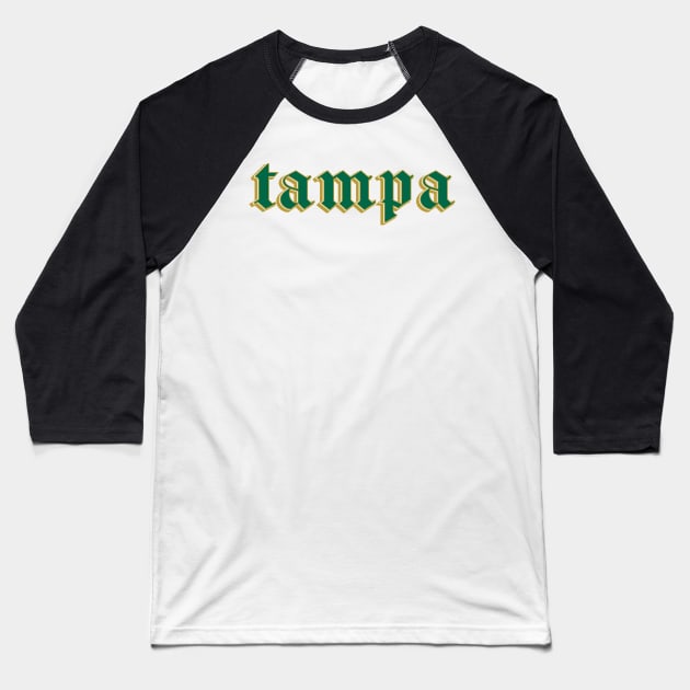 USF Tampa Sticker Baseball T-Shirt by AashviPatel